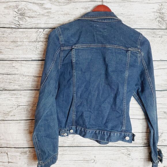 Junior's Old Denim Jacket Size Medium - Picture 4 of 7